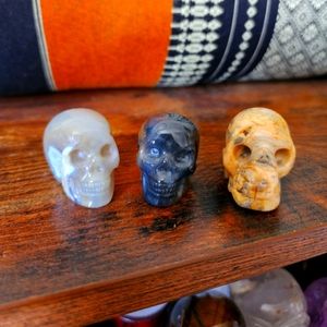 MINI Agate Skullies Trio